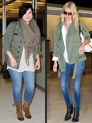 Demi Lovato, Gwyneth Paltrow Bond Over Their Similar Outfit (and Take Pictures Together) in Flight