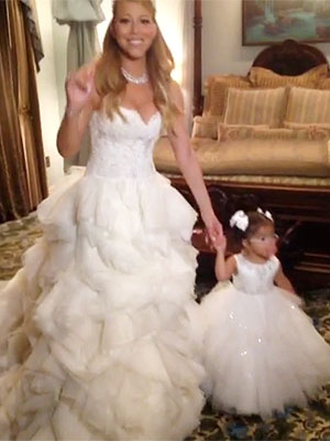 mariah carey wedding dress