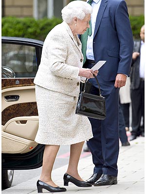 Queen Visits Prince Philip in the Hospital