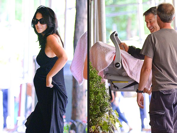 Alec Baldwin and Hilaria Bring Baby Carmen Home