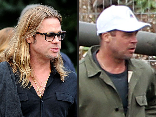 Brad Pitt Gets a Haircut for New Film