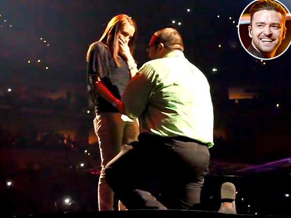 Justin Timberlake Stops Concert for Fan's Proposal