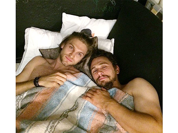 James Franco & Keegan Allen Snuggle Up in Instagram Pic