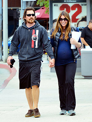 Christian Bale Steps Out with Pregnant Wife Sibi Blazic | Christian Bale