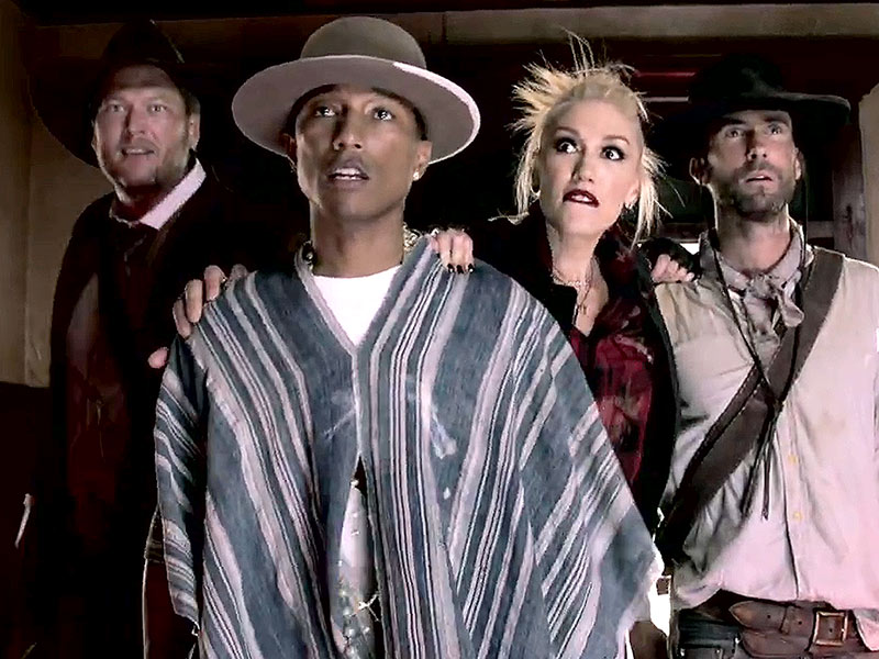 The Voice: Blake Shelton, Adam, Levine, Gwen Stefani, Pharrell Western Promo