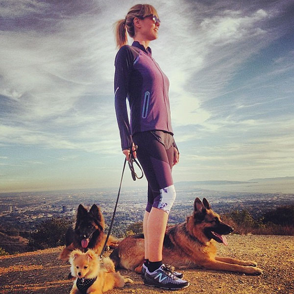 Heidi Klum and her dogs: photo