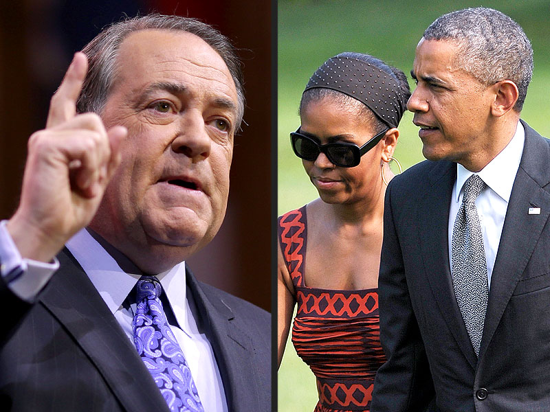GOP's Mike Huckabee Questions the Obamas' Parenting of Sasha and Malia