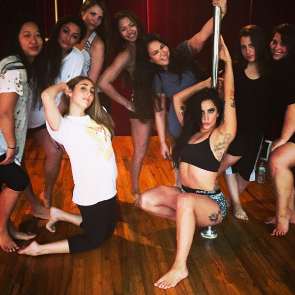 Lady Gaga Pole Dancing at Bachelorette Party