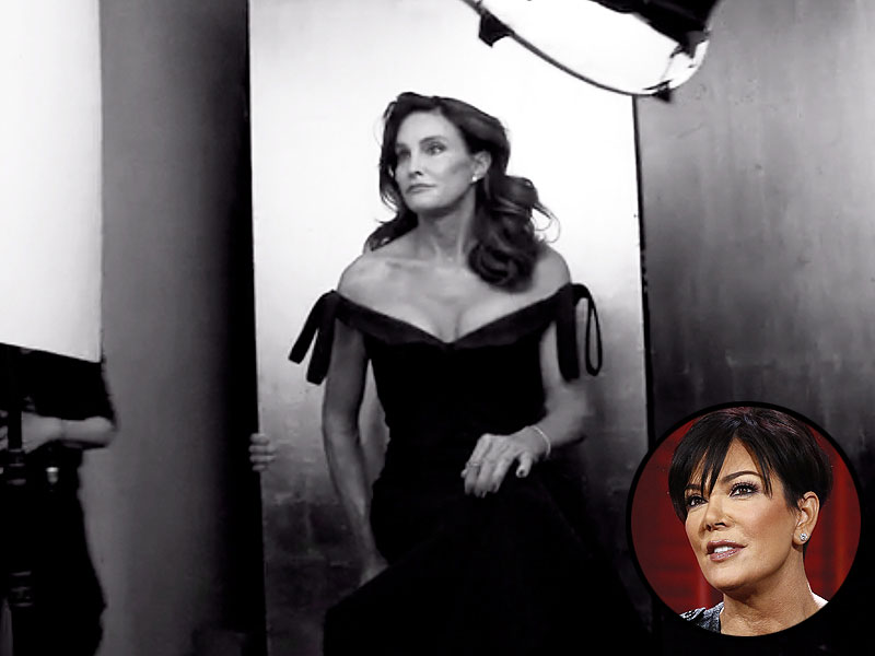 Caitlyn Jenner: Kris Jenner Reacts to Former Bruce Jenner's Debut as a Woman