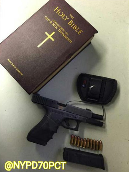 Brooklyn Police Find Loaded Gun Hidden in Fake Bible