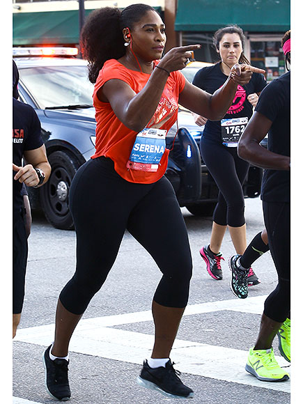 Serena Williams Doesn't Finish Charity Run