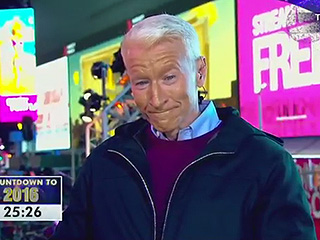 Kathy Griffin Continues to Poke Fun at Anderson Cooper on New Year's Eve – by Spray-Painting His Face!