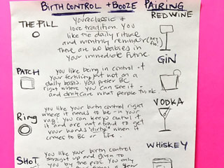 Blogger Spoofs CDC's Advice to Women to Use Birth Control If Drinking with List of Birth Control and Booze Pairings