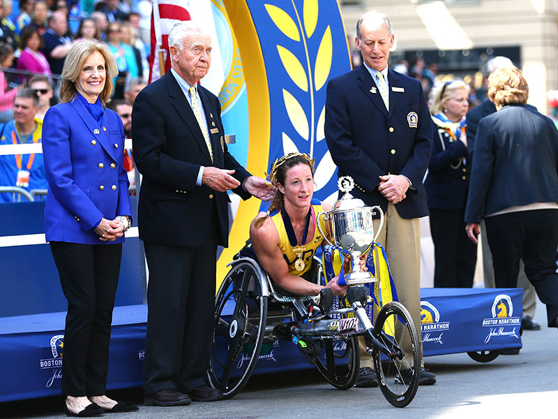 Tatyana McFadden Takes Fourth Boston Marathon Victory