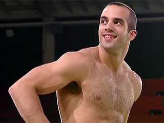 Gymnasts Gone Wild! Danell Leyva and Oleg Verniaiev Strip Down for the Crowds During the Olympics