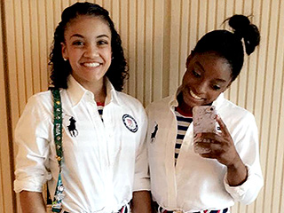 The Olympic Iron Lady! Laurie Hernandez Helps Simone Biles Prepare for Closing Ceremony by Ironing Her Clothes