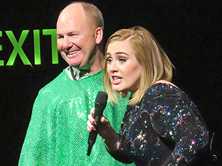 WATCH: Adele Smooches a Pooch (in an Adele T-Shirt!) at L.A. Concert