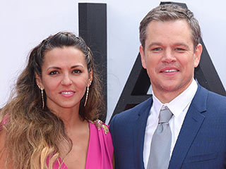 Matt Damon's Wife Luciana Barroso Stuns In High-Split Dress at Jason Bourne Premiere