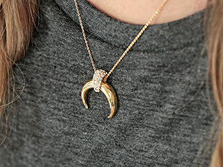 WATCH AND SHOP: Horn-Style Necklaces Are Hollywood's Newest Obsession