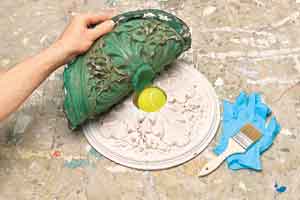 Close up of ceiling molding
