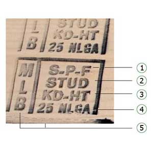stamp on framing lumber