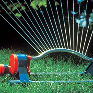 sprinkler on lawn