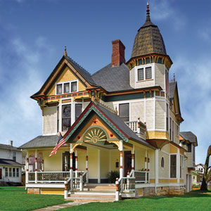 Painted Queen Anne photographed well for magazine article
