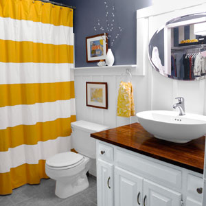 after of budget cottage bath style remodel