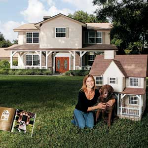 The winner with her houses