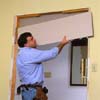 Install drywall arch extenders