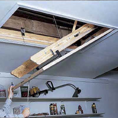 Calibrate the tension to ensure smooth, safe glide of attic stiars