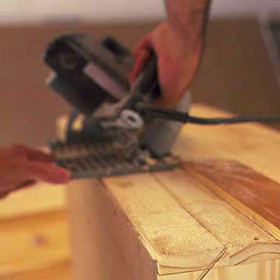 Trim dresser to fit with circular saw