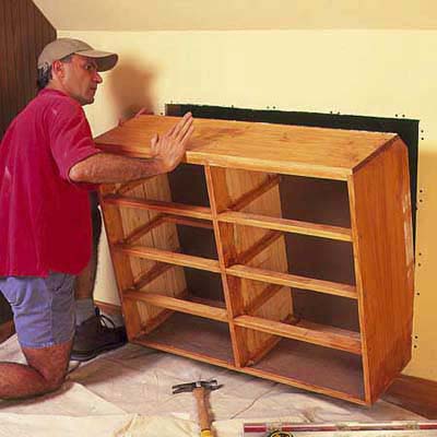 Insert dresser | How to Install Knee-Wall Storage | This Old House