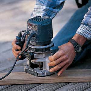 sanding wood