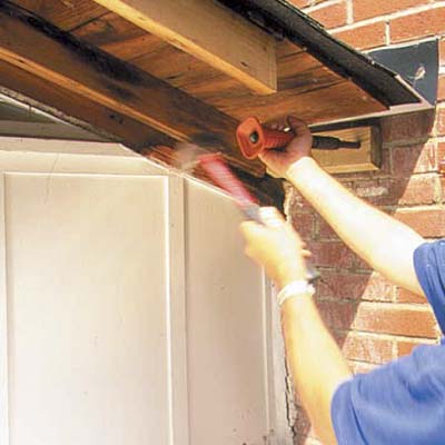 A rotted soffit is revitalized.
