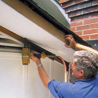A rotted soffit is revitalized.