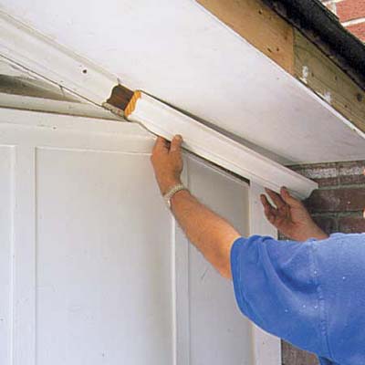 A rotted soffit is revitalized.