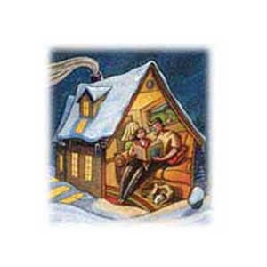 house in winter
