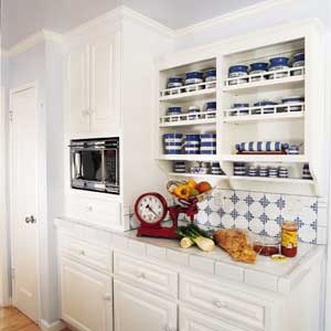 microwave placement in the kitchen