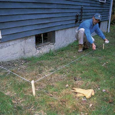 Lay out the trench