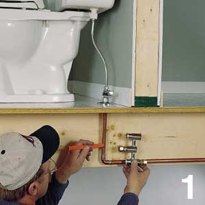 Repairing a sweaty toilet