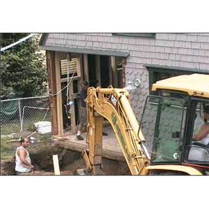 Cutting the trench