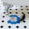 set the new tile using thinset mortar