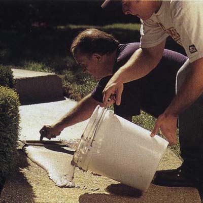 repairing concrete