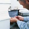 strips of sheet-lead flashing