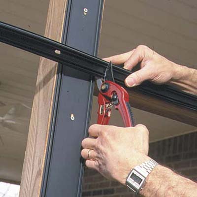 porch screen installation