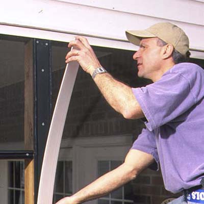 porch screen installation