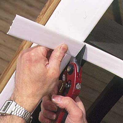 porch screen installation