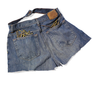 old blue jeans