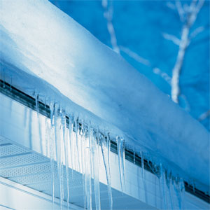 an ice dam
